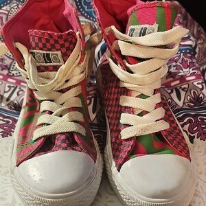 XOLO Colorful Kids High-Top Sneakers Size 3